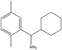 cyclohexyl(2,5-dimethylphenyl)methanamine Structure