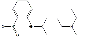 diethyl({4-[(2-nitrophenyl)amino]pentyl})amine Structure