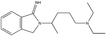 diethyl[4-(1-imino-2,3-dihydro-1H-isoindol-2-yl)pentyl]amine 구조식 이미지