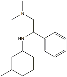 dimethyl({2-[(3-methylcyclohexyl)amino]-2-phenylethyl})amine Structure