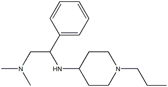 dimethyl({2-phenyl-2-[(1-propylpiperidin-4-yl)amino]ethyl})amine 구조식 이미지