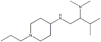 dimethyl({3-methyl-1-[(1-propylpiperidin-4-yl)amino]butan-2-yl})amine Structure