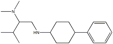 dimethyl({3-methyl-1-[(4-phenylcyclohexyl)amino]butan-2-yl})amine Structure
