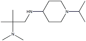 dimethyl(2-methyl-1-{[1-(propan-2-yl)piperidin-4-yl]amino}propan-2-yl)amine Structure