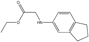 ethyl 2-(2,3-dihydro-1H-inden-5-ylamino)acetate 구조식 이미지