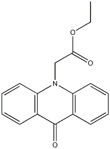 ethyl 2-(9-oxo-9,10-dihydroacridin-10-yl)acetate Structure