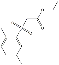 ethyl 2-[(2,5-dimethylbenzene)sulfonyl]acetate Structure