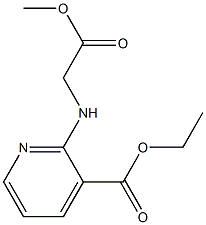 ethyl 2-[(2-methoxy-2-oxoethyl)amino]pyridine-3-carboxylate 구조식 이미지