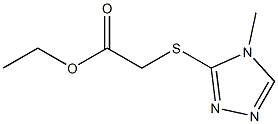 ethyl 2-[(4-methyl-4H-1,2,4-triazol-3-yl)sulfanyl]acetate 구조식 이미지