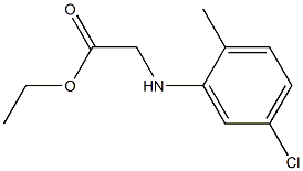 ethyl 2-[(5-chloro-2-methylphenyl)amino]acetate 구조식 이미지