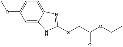 ethyl 2-[(6-methoxy-1H-1,3-benzodiazol-2-yl)sulfanyl]acetate 구조식 이미지