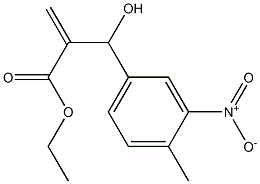 ethyl 2-[hydroxy(4-methyl-3-nitrophenyl)methyl]prop-2-enoate Structure