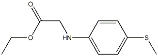 ethyl 2-{[4-(methylsulfanyl)phenyl]amino}acetate 구조식 이미지