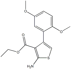 ethyl 2-amino-4-(2,5-dimethoxyphenyl)thiophene-3-carboxylate 구조식 이미지