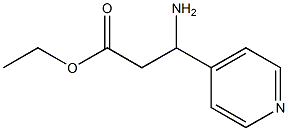 ethyl 3-amino-3-(pyridin-4-yl)propanoate Structure