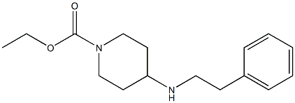 ethyl 4-[(2-phenylethyl)amino]piperidine-1-carboxylate 구조식 이미지