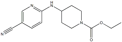 ethyl 4-[(5-cyanopyridin-2-yl)amino]piperidine-1-carboxylate 구조식 이미지