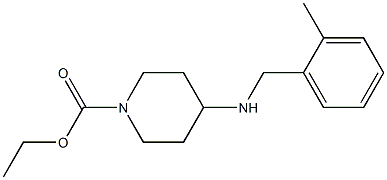 ethyl 4-{[(2-methylphenyl)methyl]amino}piperidine-1-carboxylate Structure