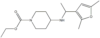 ethyl 4-{[1-(2,5-dimethylfuran-3-yl)ethyl]amino}piperidine-1-carboxylate 구조식 이미지