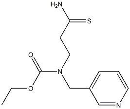 ethyl N-(2-carbamothioylethyl)-N-(pyridin-3-ylmethyl)carbamate Structure