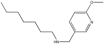 heptyl[(6-methoxypyridin-3-yl)methyl]amine Structure