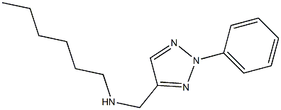 hexyl[(2-phenyl-2H-1,2,3-triazol-4-yl)methyl]amine 구조식 이미지