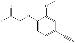 methyl (4-cyano-2-methoxyphenoxy)acetate 구조식 이미지