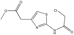 methyl {2-[(chloroacetyl)amino]-1,3-thiazol-4-yl}acetate 구조식 이미지