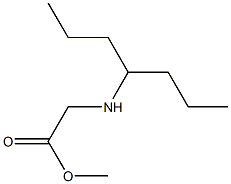 methyl 2-(heptan-4-ylamino)acetate Structure