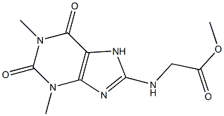 methyl 2-[(1,3-dimethyl-2,6-dioxo-2,3,6,7-tetrahydro-1H-purin-8-yl)amino]acetate Structure