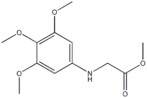 methyl 2-[(3,4,5-trimethoxyphenyl)amino]acetate Structure