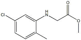 methyl 2-[(5-chloro-2-methylphenyl)amino]acetate 구조식 이미지