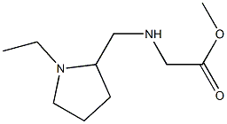 methyl 2-{[(1-ethylpyrrolidin-2-yl)methyl]amino}acetate Structure