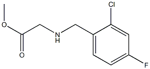 methyl 2-{[(2-chloro-4-fluorophenyl)methyl]amino}acetate Structure