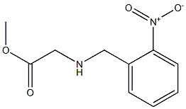 methyl 2-{[(2-nitrophenyl)methyl]amino}acetate Structure