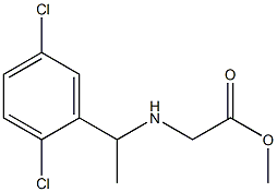 methyl 2-{[1-(2,5-dichlorophenyl)ethyl]amino}acetate Structure