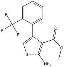 methyl 2-amino-4-[2-(trifluoromethyl)phenyl]thiophene-3-carboxylate 구조식 이미지