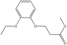 methyl 3-(2-ethoxyphenoxy)propanoate 구조식 이미지