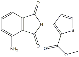 methyl 3-(4-amino-1,3-dioxo-2,3-dihydro-1H-isoindol-2-yl)thiophene-2-carboxylate Structure