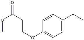 methyl 3-(4-ethylphenoxy)propanoate Structure