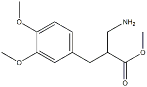 methyl 3-amino-2-[(3,4-dimethoxyphenyl)methyl]propanoate Structure