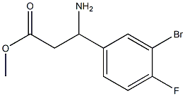 methyl 3-amino-3-(3-bromo-4-fluorophenyl)propanoate Structure