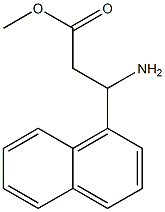 methyl 3-amino-3-(naphthalen-1-yl)propanoate Structure