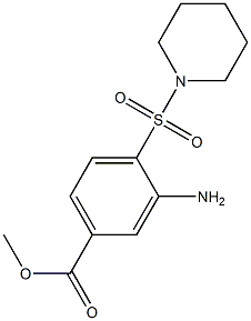 methyl 3-amino-4-(piperidine-1-sulfonyl)benzoate 구조식 이미지