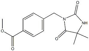 methyl 4-[(4,4-dimethyl-2,5-dioxoimidazolidin-1-yl)methyl]benzoate Structure