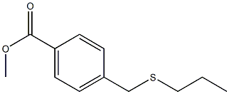 methyl 4-[(propylsulfanyl)methyl]benzoate Structure