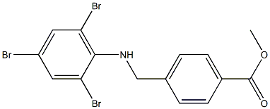 methyl 4-{[(2,4,6-tribromophenyl)amino]methyl}benzoate Structure