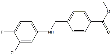 methyl 4-{[(3-chloro-4-fluorophenyl)amino]methyl}benzoate Structure