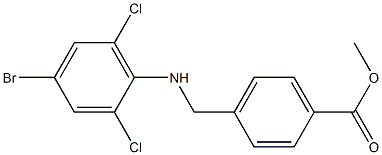 methyl 4-{[(4-bromo-2,6-dichlorophenyl)amino]methyl}benzoate Structure