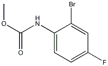 methyl N-(2-bromo-4-fluorophenyl)carbamate 구조식 이미지